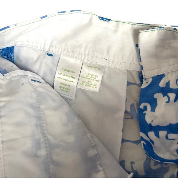 Lilly Pulitzer The Callahan 5” Short Tusk In The Sun Blue White Size 0 - Picture 6 of 6